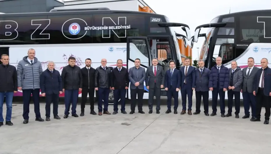 Trabzon'un araç filosuna 12 yeni otobüs dahil edildi