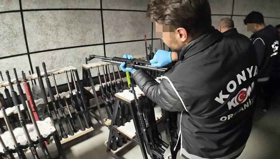 Konya'da dev silah operasyonu: 11 gözaltı
