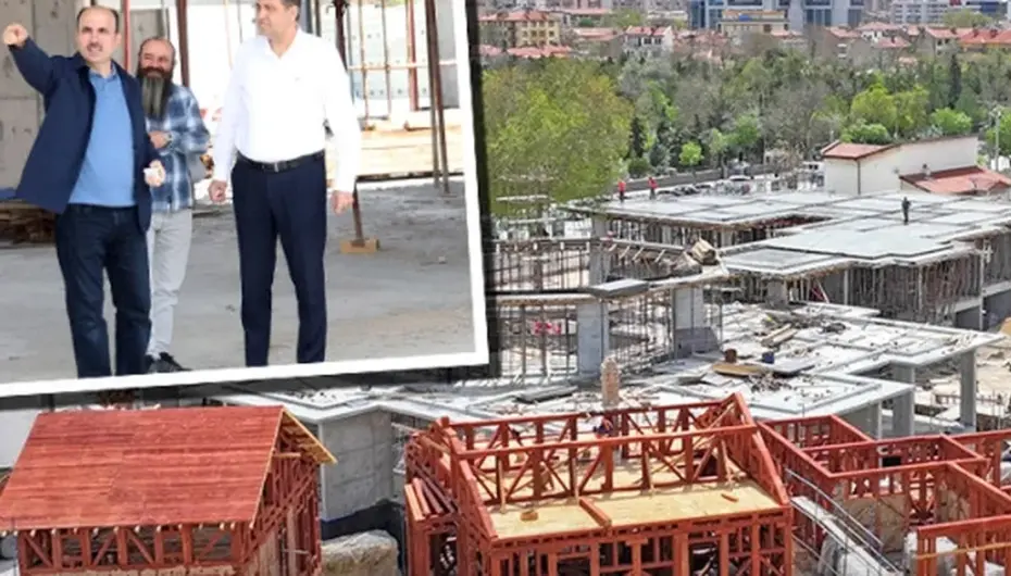 Konya’da Mevlevi Dergahı inşaatı hızla sürüyor