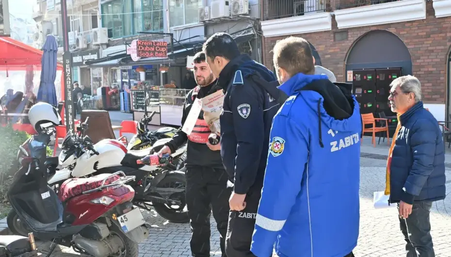 Manisa'da Sevgi Yollarında kameralı denetim