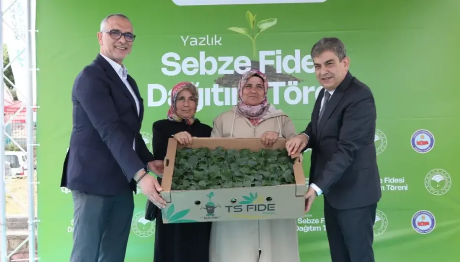 Gebzeli çiftçiye 500 bin sebze fidesi desteği