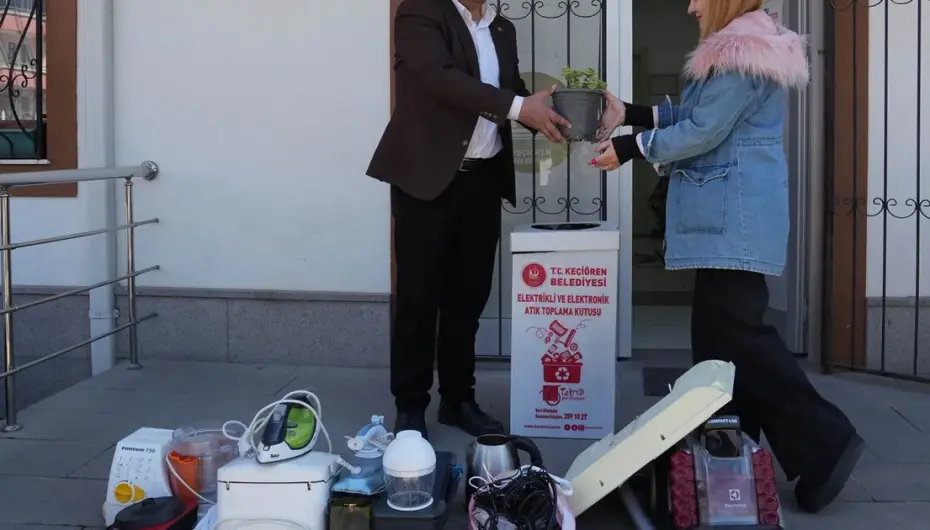 Ankara Keçiören’de elektronik atık kampanyasına yoğun ilgi