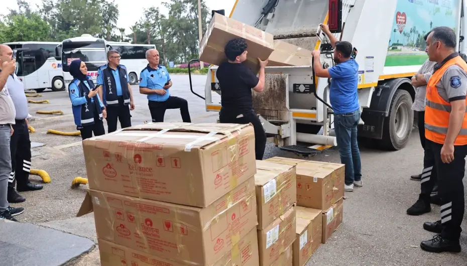 Antalya otogarında 1 ton yoğurt imha edildi