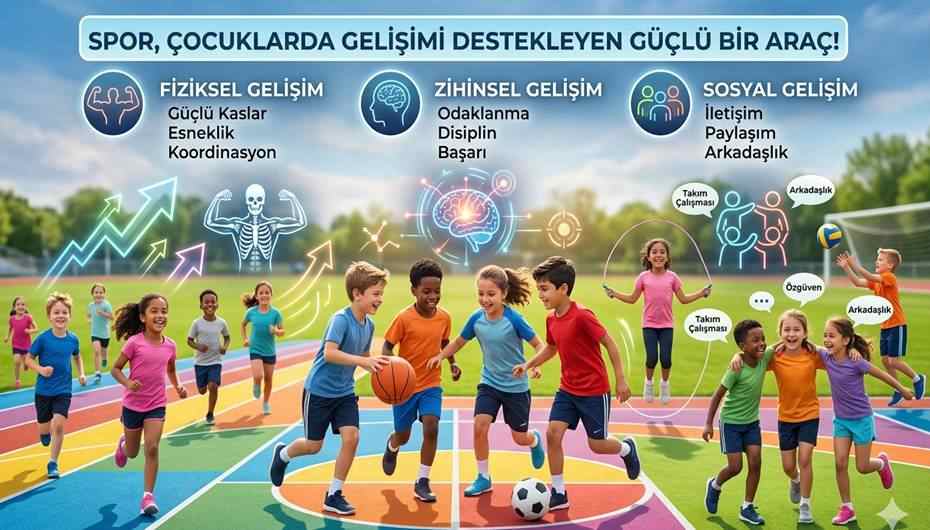 Spor, çocuklarda gelişimi destekleyen güçlü bir araç!