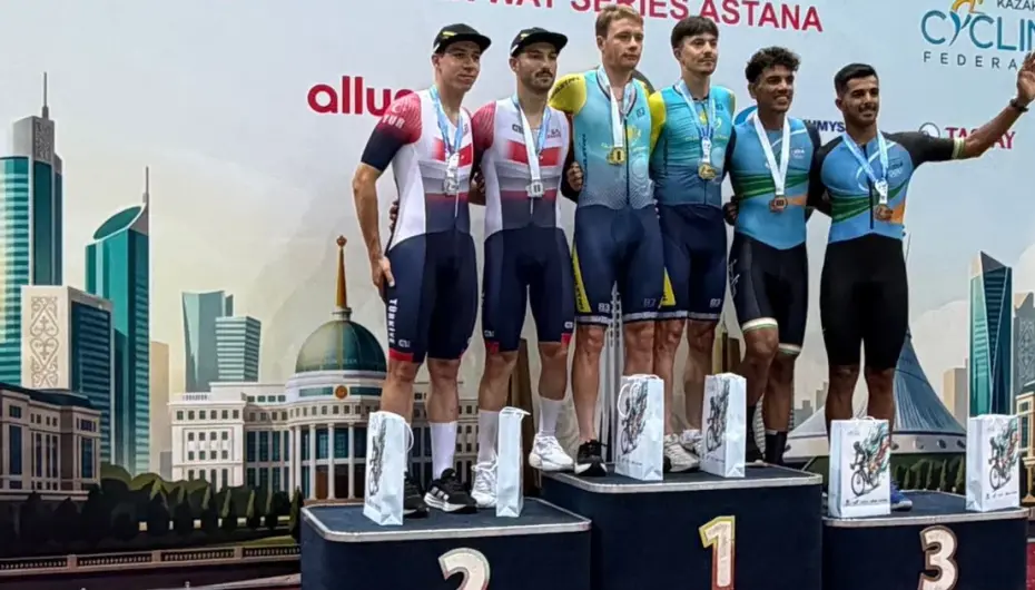 Astana’da pist bisikleti yarışlarında millilerin altın ve gümüş madalya gururu