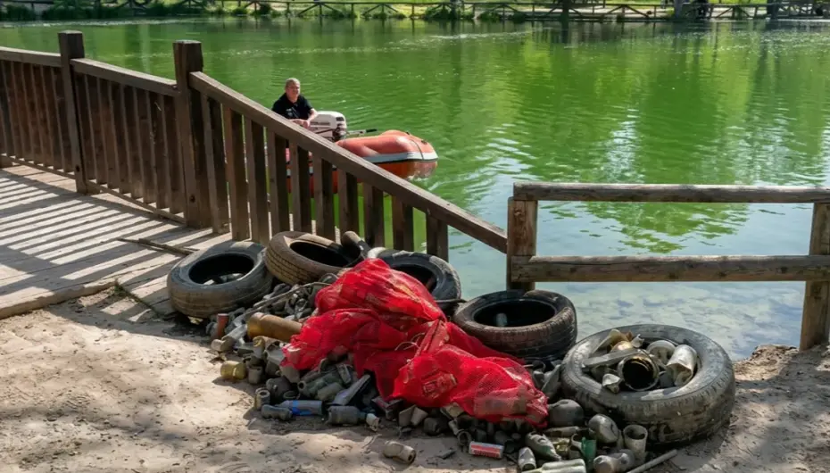 Malatya Büyükşehir ekipleri Orduzu Göleti ve çevresini temizledi