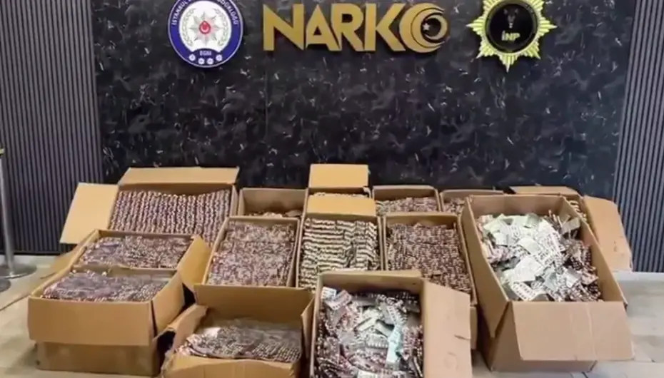İstanbul’da 560 bin sentetik hap ele geçirildi