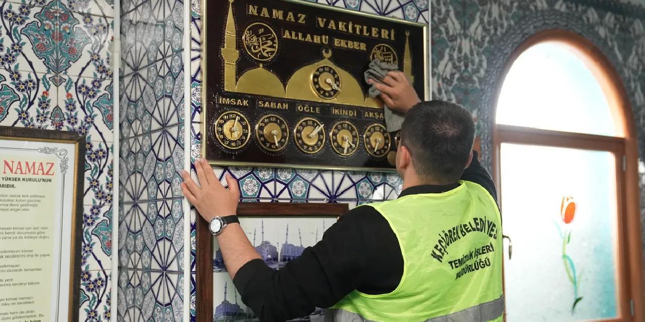 Ankara Keçiören'deki camilere kapsamlı bayram temizliği