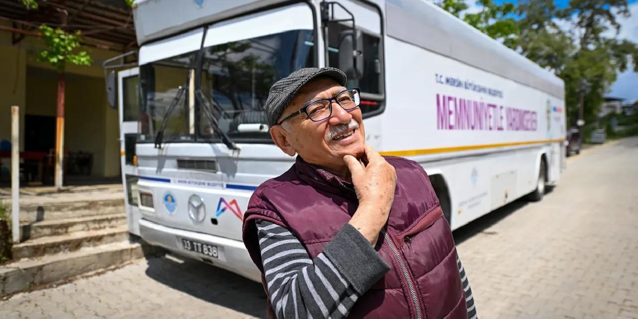 Mersin’de mobil kuaför bayram öncesi yollarda
