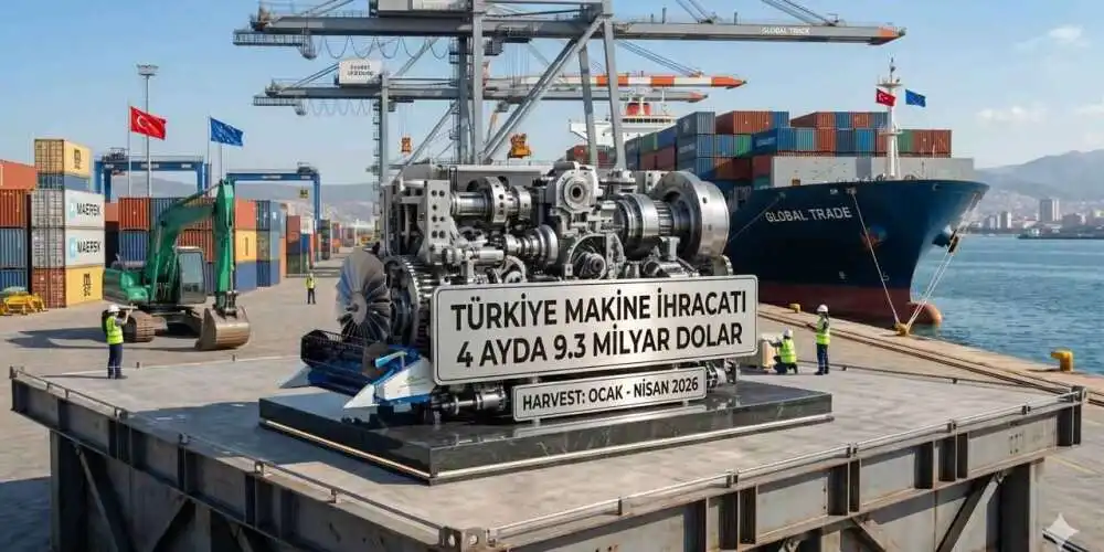 Makine ihracatımız dört ayda 9,3 milyar dolar oldu