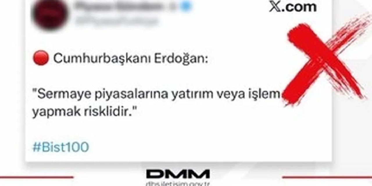 DMM'den 'sermaye piyasaları' açıklaması