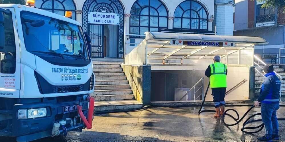 Trabzon’da bayram öncesi temizlik seferberliği