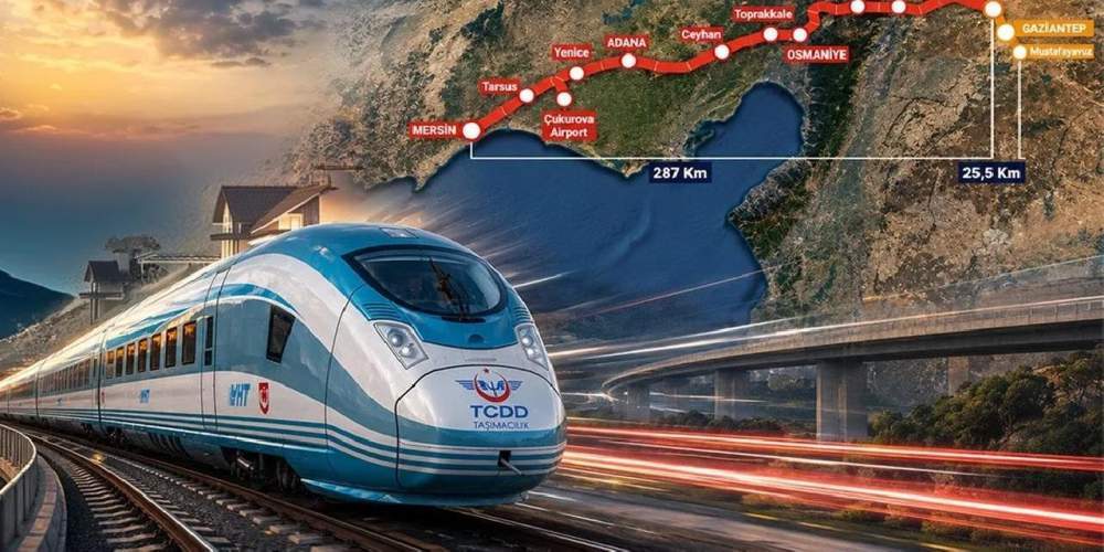 Mersin-Gaziantep YHT Hattı, Türkiye’yi Orta Koridor ve Kalkınma Yolu’na bağlayacak