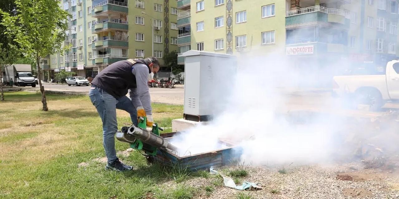 Diyarbakır ilçelerinde haşereyle mücadele aralıksız sürüyor