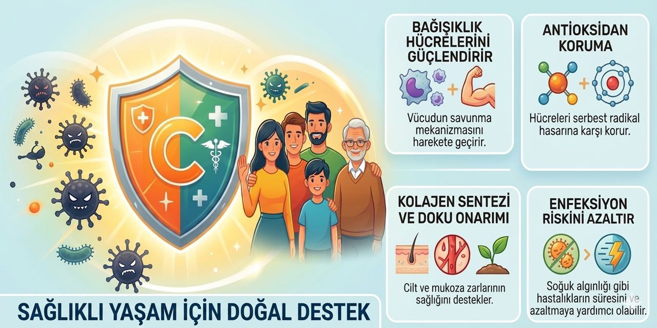 C Vitamini: Bağışıklık Sisteminizin En Güçlü Destekçisi