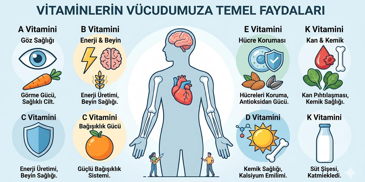 Vitamin Çeşitleri: Vücudunuzun Gizli Kahramanlarını Keşfedin