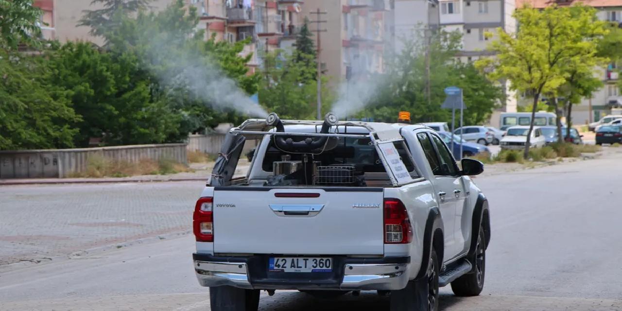 Konya Selçuklu'da ilaçlama çalışmaları sürüyor