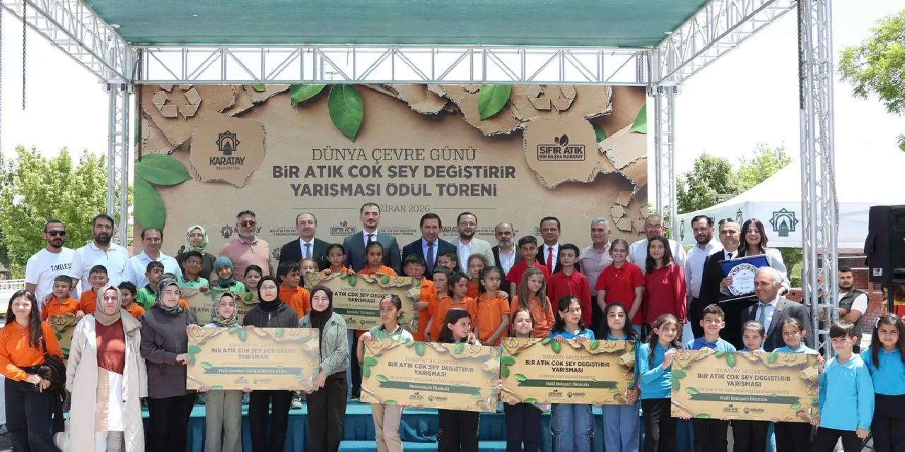 Konya Karatay’da sıfır atık bilinci ödüllendirildi