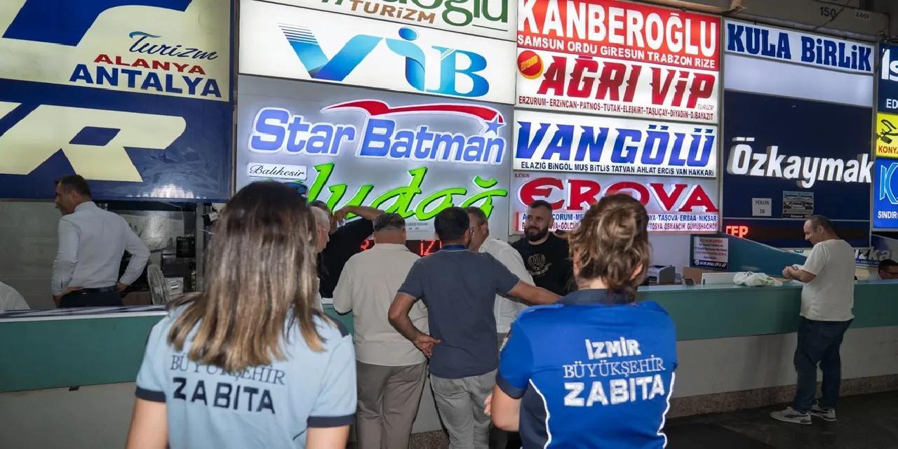 İzmir Otogarı'nda işgale haciz