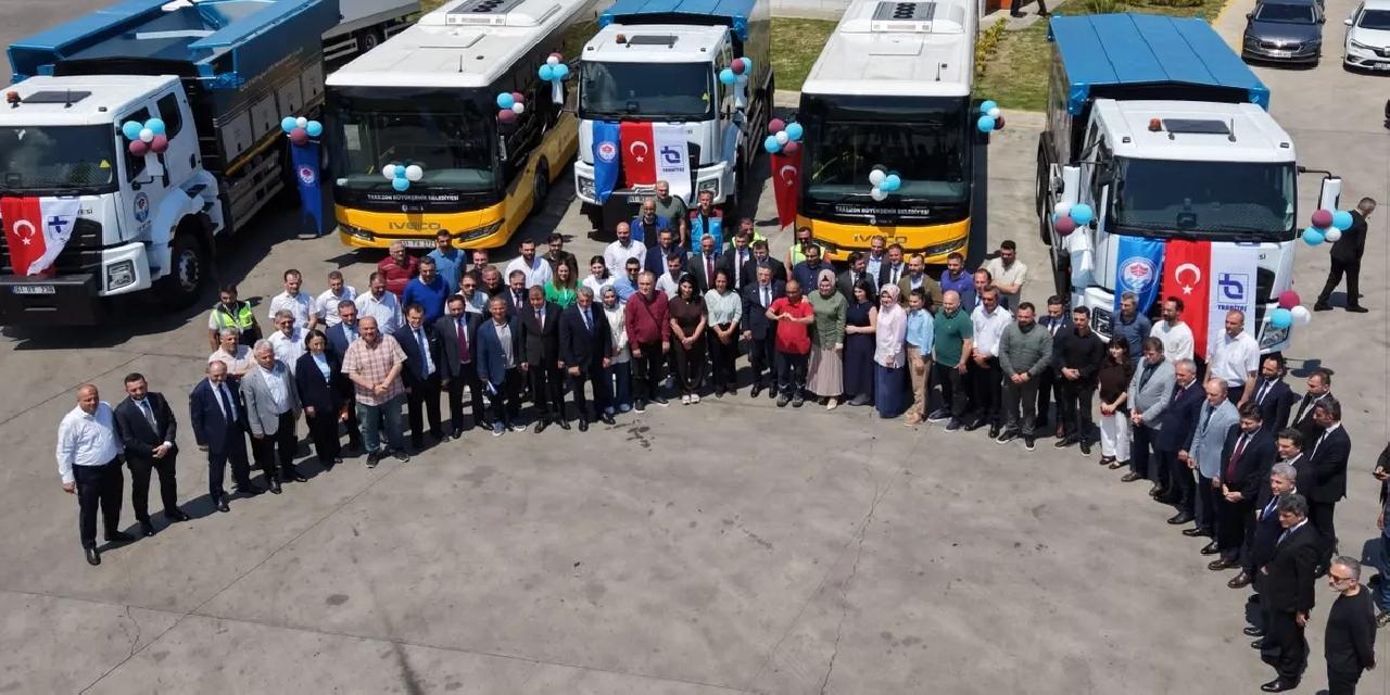 Trabzon Büyükşehir Belediyesi filoya 5 yeni araç kazandırdı