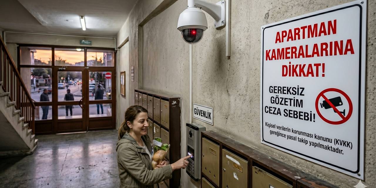 Apartman kameralarına dikkat! Gereksiz gözetim ceza sebebi!
