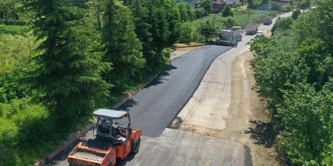 Ordu’da Çatalpınar Göller Mahallesi yolu asfaltlandı
