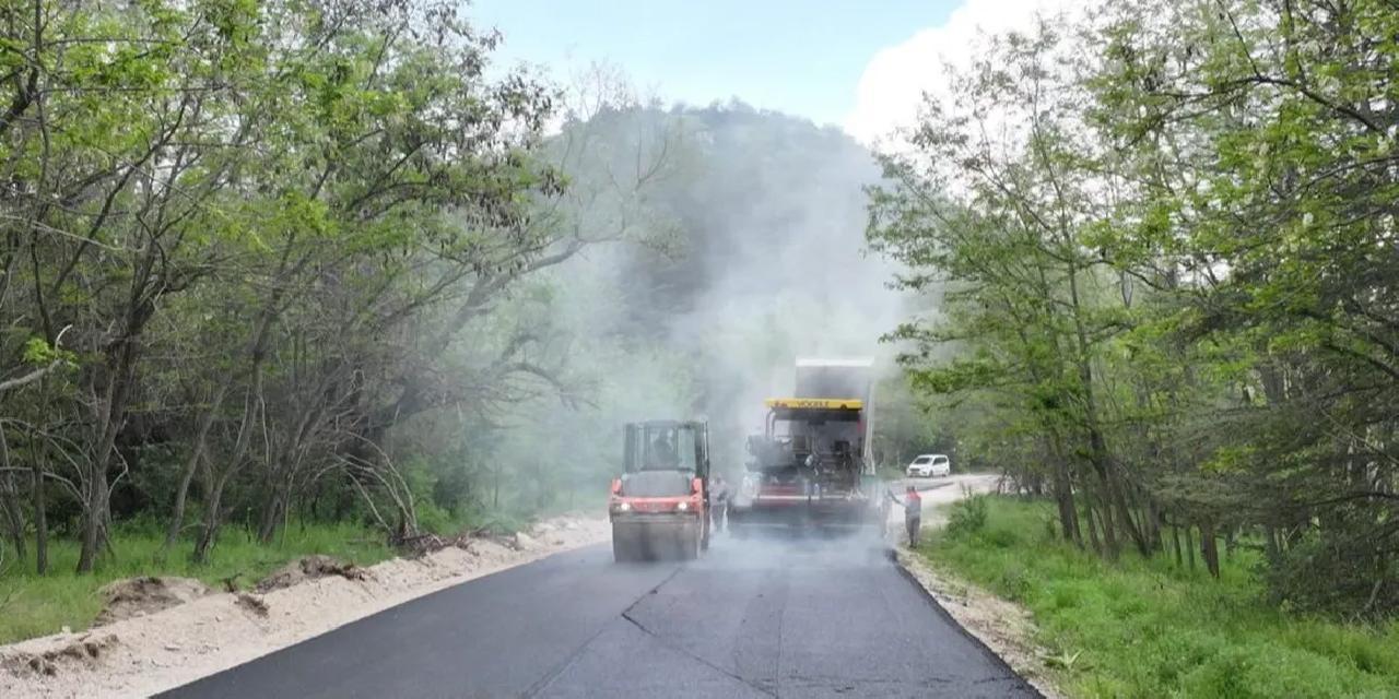 Gölcük Tabiat Parkı’nda yollar asfaltlanıyor, konfor artıyor