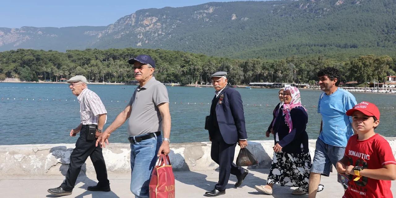 Şehit aileleri ve gaziler Muğla’nın doğal güzelliklerinde buluştu