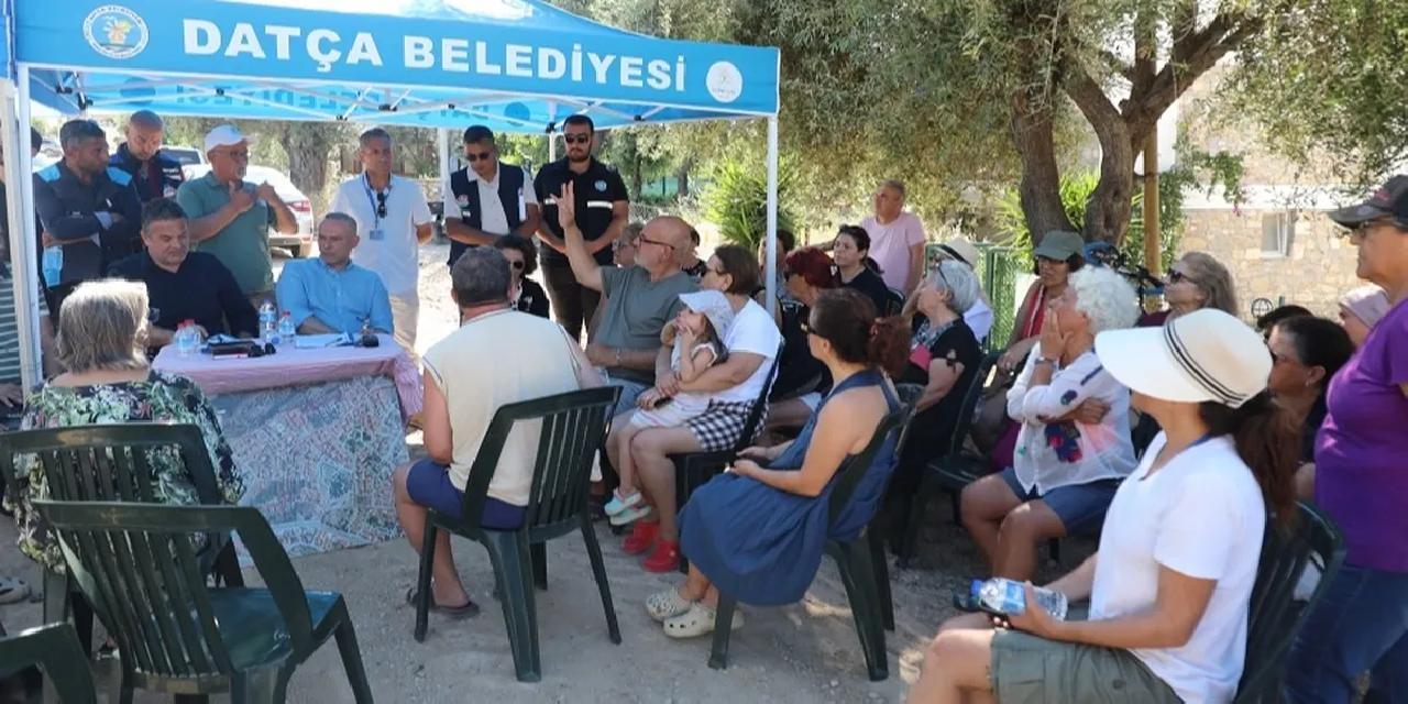 Muğla Datça'da altyapı ardından üst yapı bilgliendirmesi