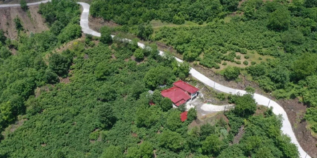 Ordu ile Tokat’ı bağlayan yolda beton çalışması
