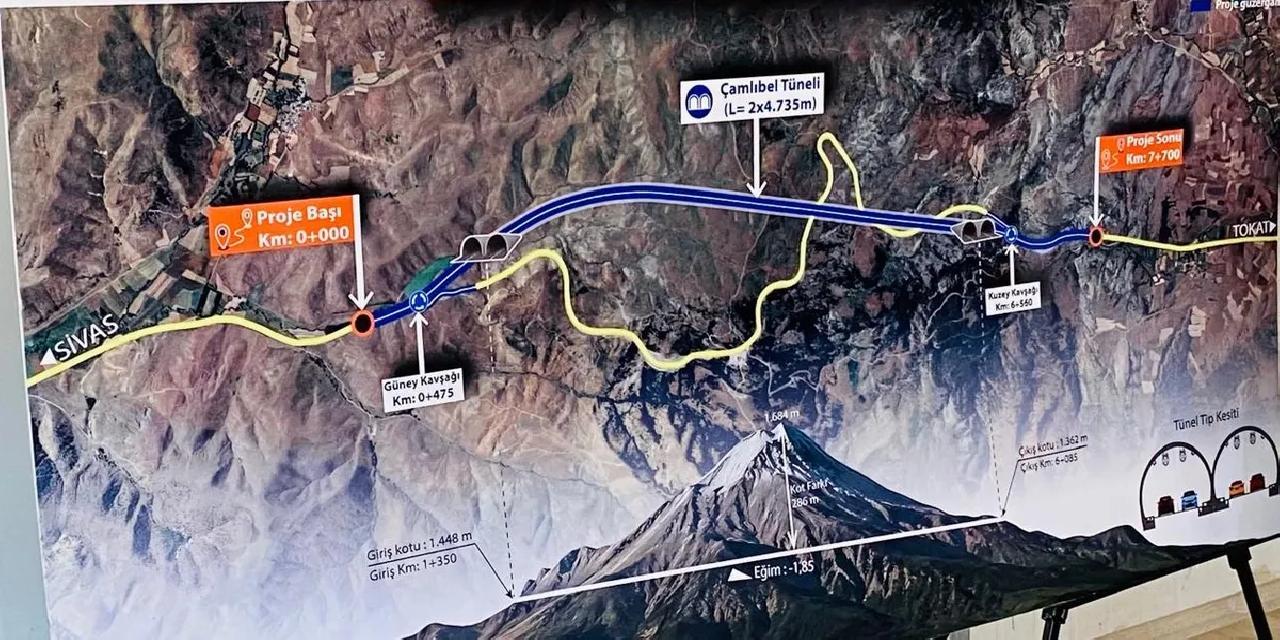 Karadeniz-Akdeniz hattında önemli adım... Çamlıbel Tüneli'nde inşa süreci başladı