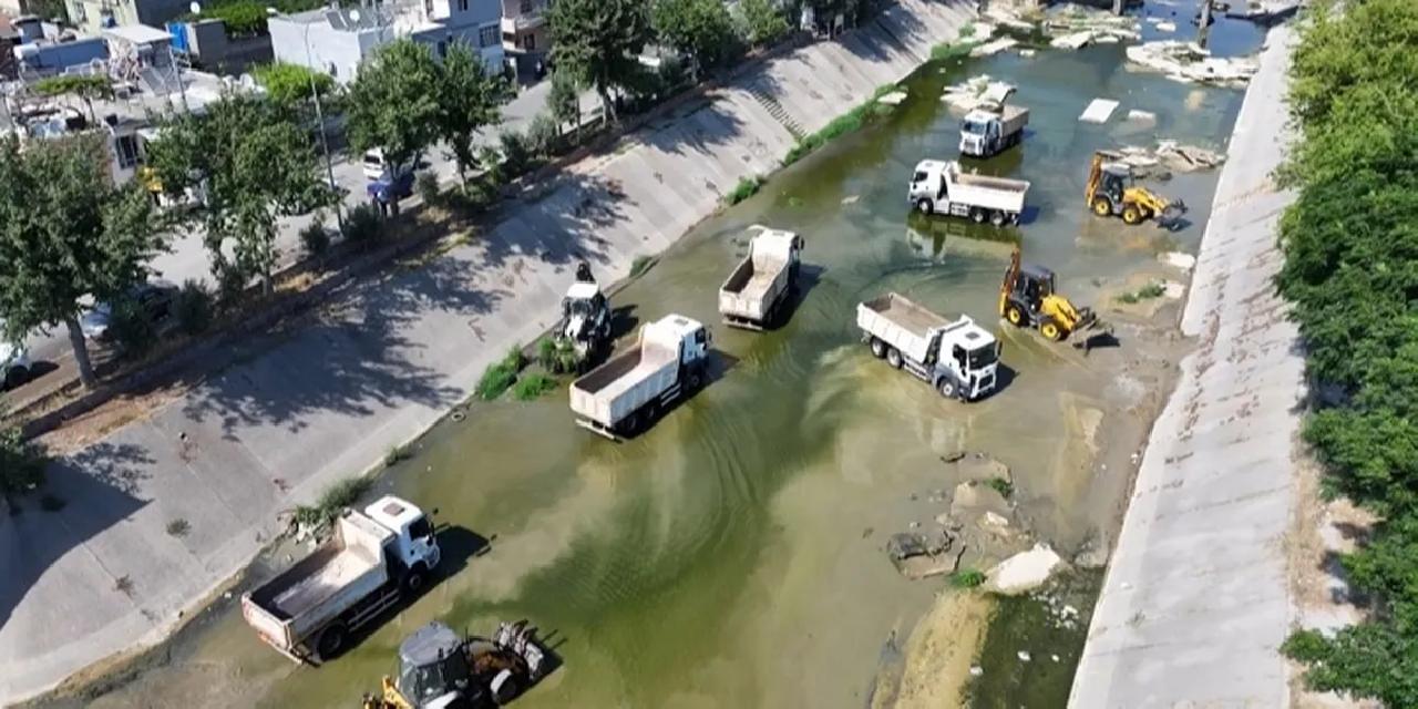 ASKİ'den Sarıçam Deresi’nde kapsamlı temizlik