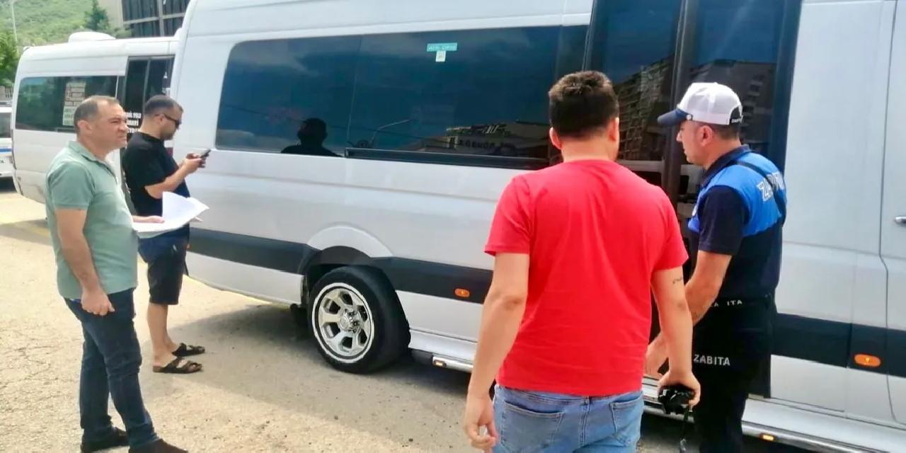 Giresun'da film çekilmiş dolmuşlara ceza yağdı!