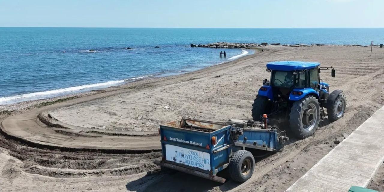Ordu’da plajlar pırıl pırıl hazırlanıyor