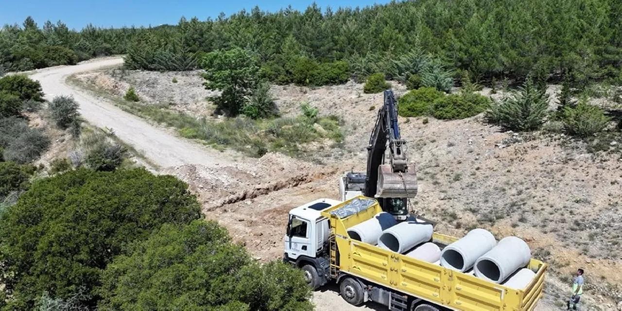 Denizli’de 4 ilçeyi birbirine bağlayan yolda çalışmalar başladı