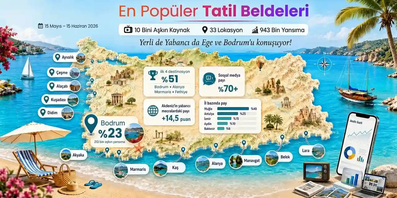 İşte Türkiye'nin en popüler tatil beldeleri