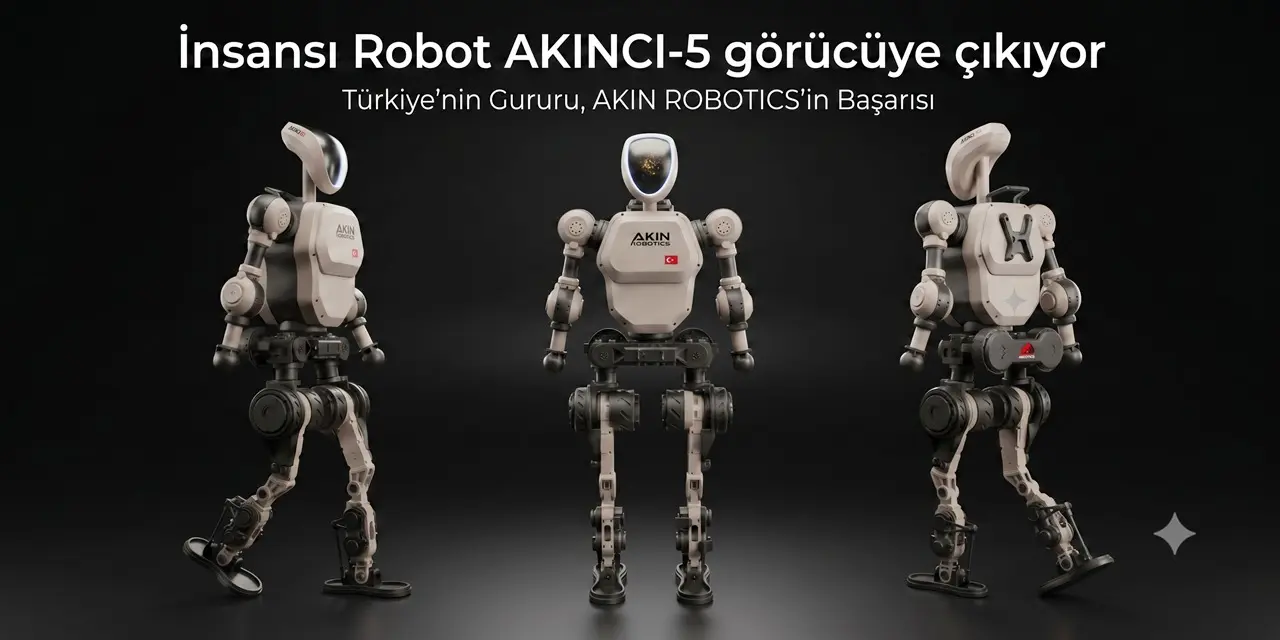 Türkiye’nin Robotik Miladı: İnsansı Robot AKINCI-5 görücüye çıkıyor!