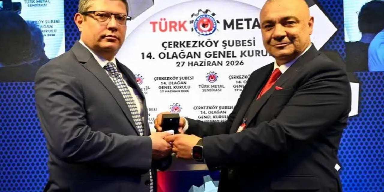 Türk Metal Çerkezköy Şubesi'nde genel kurul coşkusu