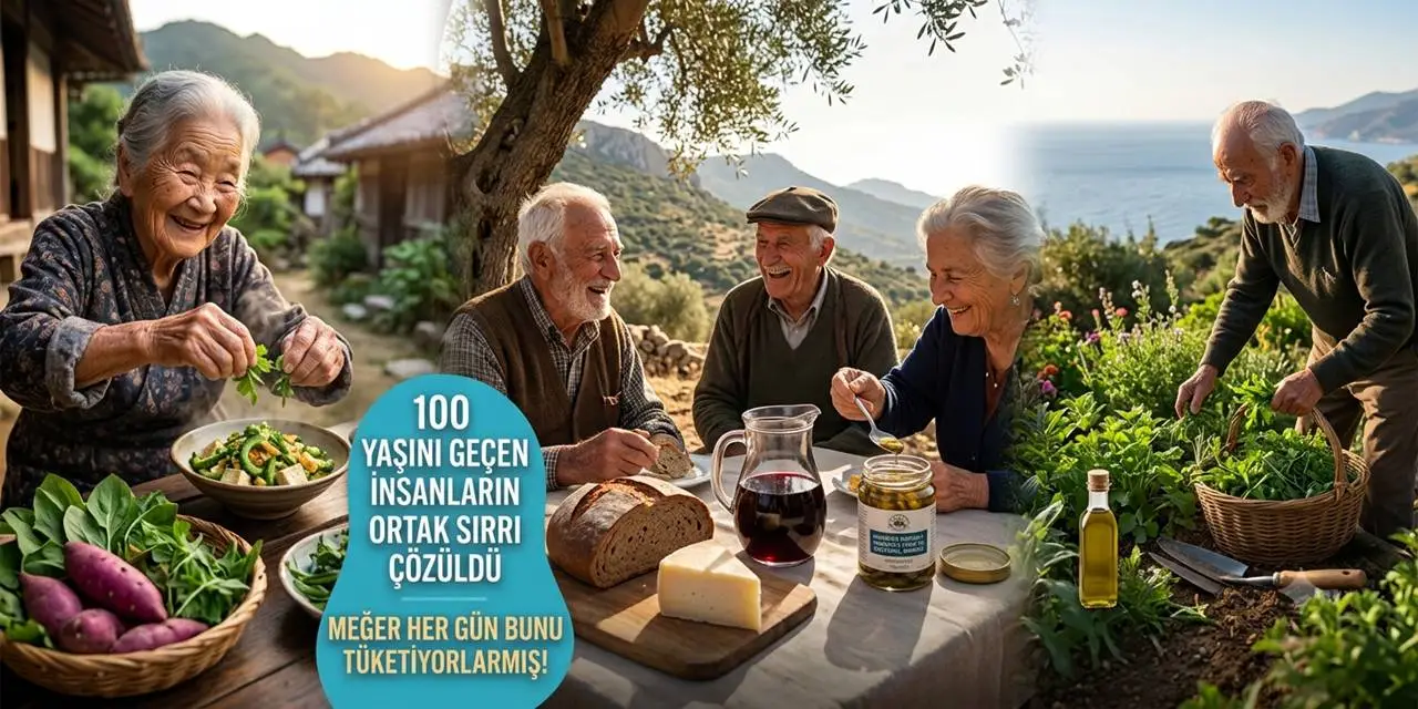 100 Yaşını Geçen İnsanların Ortak Sırrı Çözüldü: Meğer Her Gün Bunu Tüketiyorlarmış!