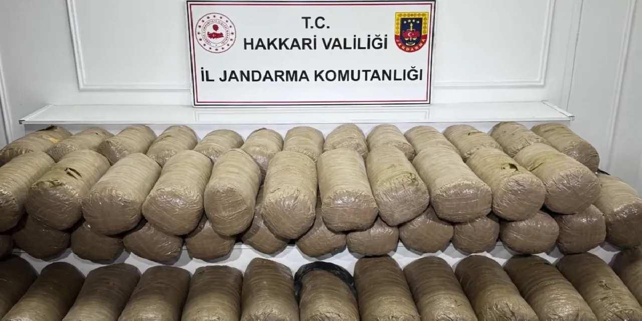 Hakkari'de 503 kilo esrar ele geçirildi