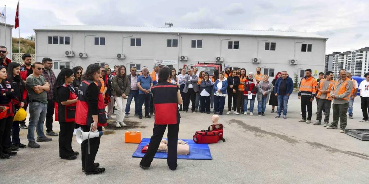 Başkentte Dikimevi–Natoyolu hattı inşaatında acil durum tatbikatı