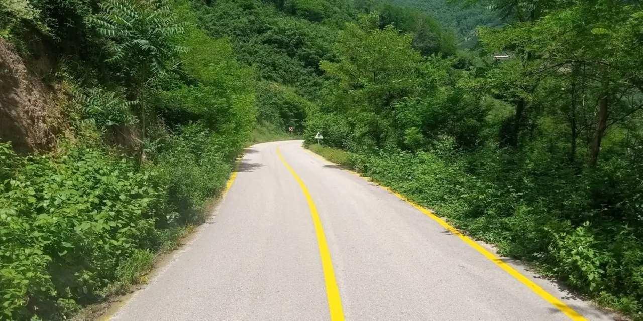 Ordu’da 38 kilometrelik yol ağında çizgi çalışması tamamlandı
