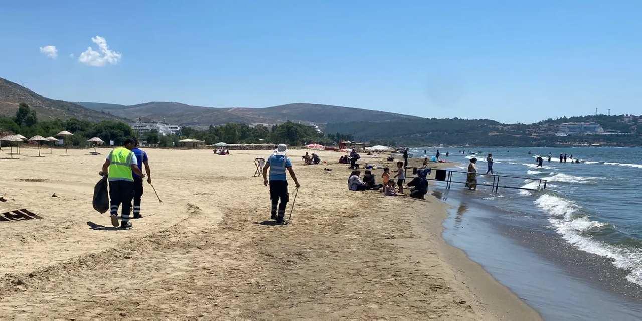Efes Selçuk sahillerinde temizlik mesaisi devam ediyor
