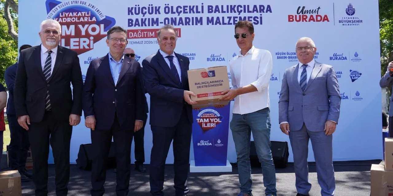 İstanbul Büyükşehir'den küçük ölçekli balıkçılara malzeme desteği