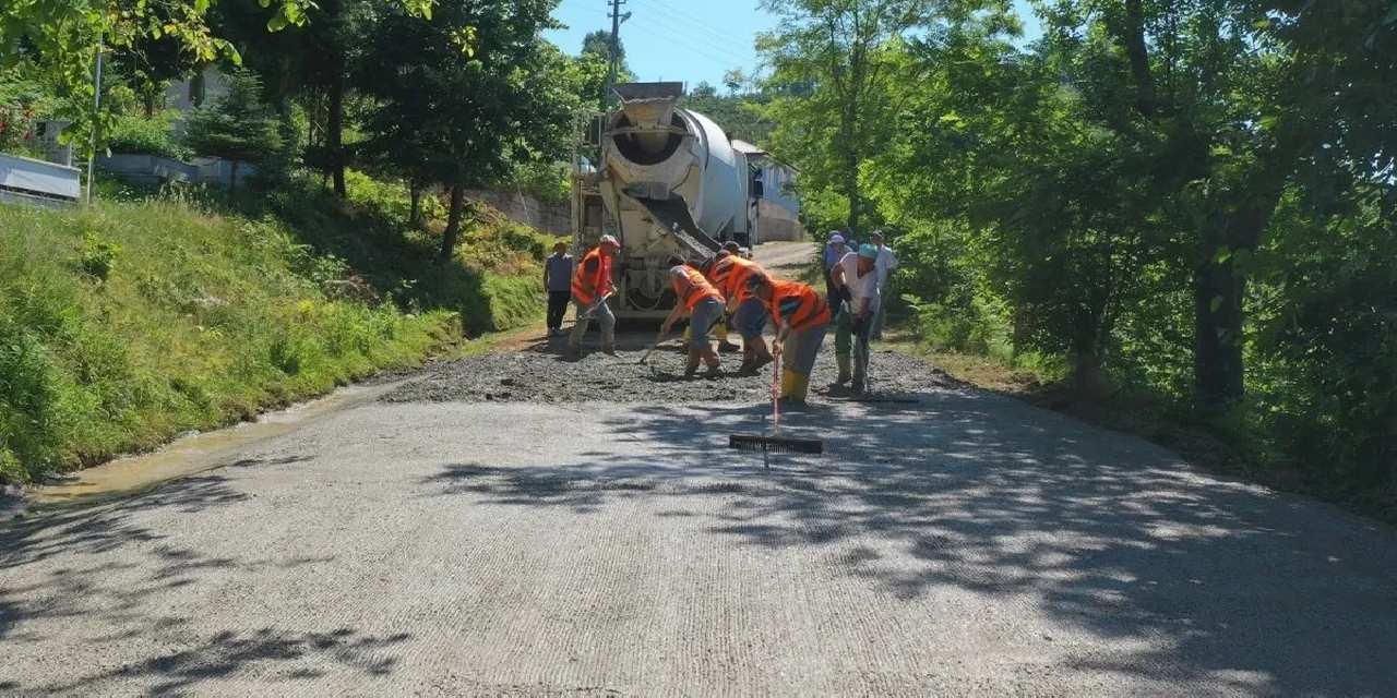 Ordu'da yarım asırlık yol sorunu çözülüyor