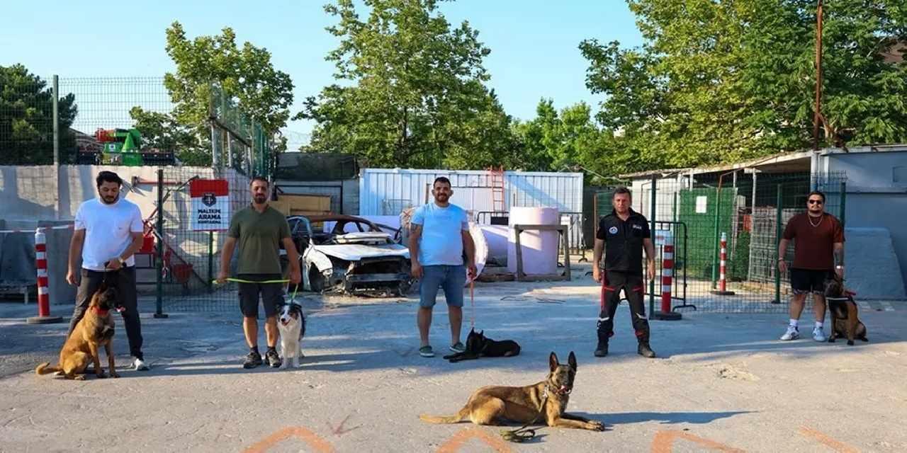 İstanbul Maltepe'de patili kahramanlar afetlere hazırlanıyor