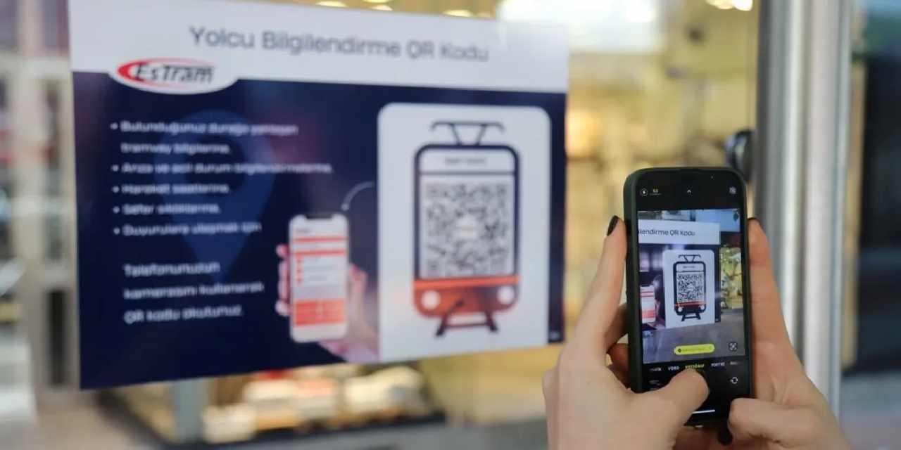 Eskişehir’de tramvay duraklarında QR kod dönemi başladı