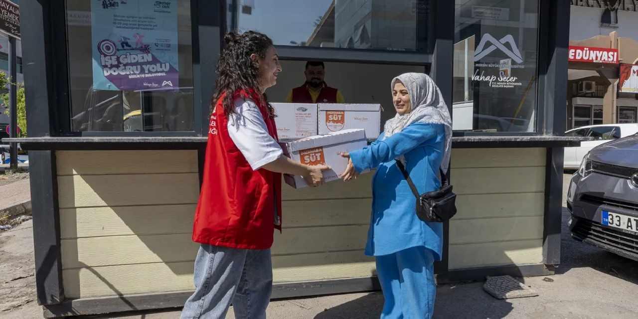 Mersin’de anne adaylarına ‘Hamile Bakım Sütü’ desteği