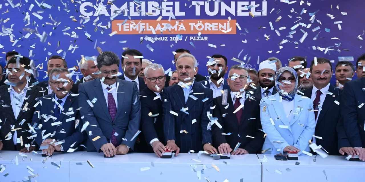 Sivas ile Tokat arasında kesintisiz ulaşım hedefi... Çamlıbel Tüneli’nin temeli atıldı