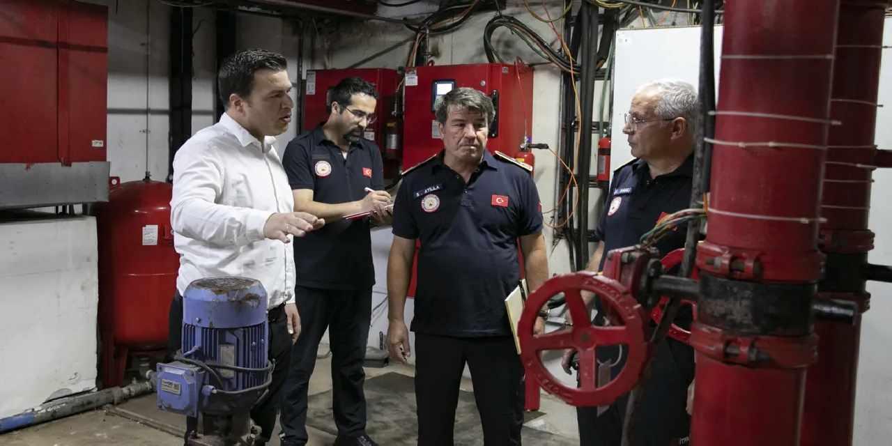 Mersin İtfayesi yangın güvenliği denetimlerini sürdürüyor